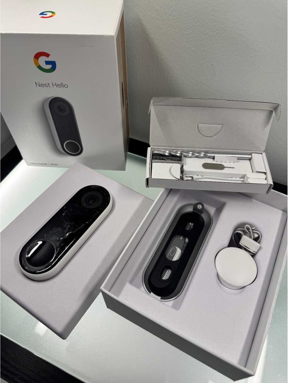 Google Nest Hello Wired Video Doorbell 1st Gen WiFi HD Camer
